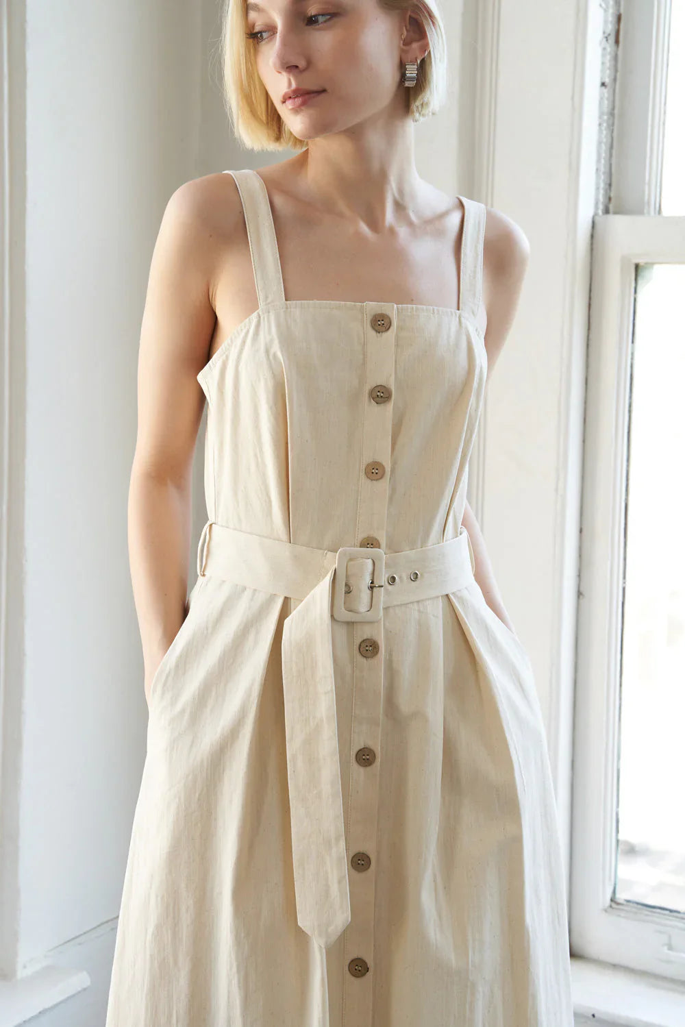 CALIFORNIA DREAMING BUTTON DOWN DRESS FINAL SALE