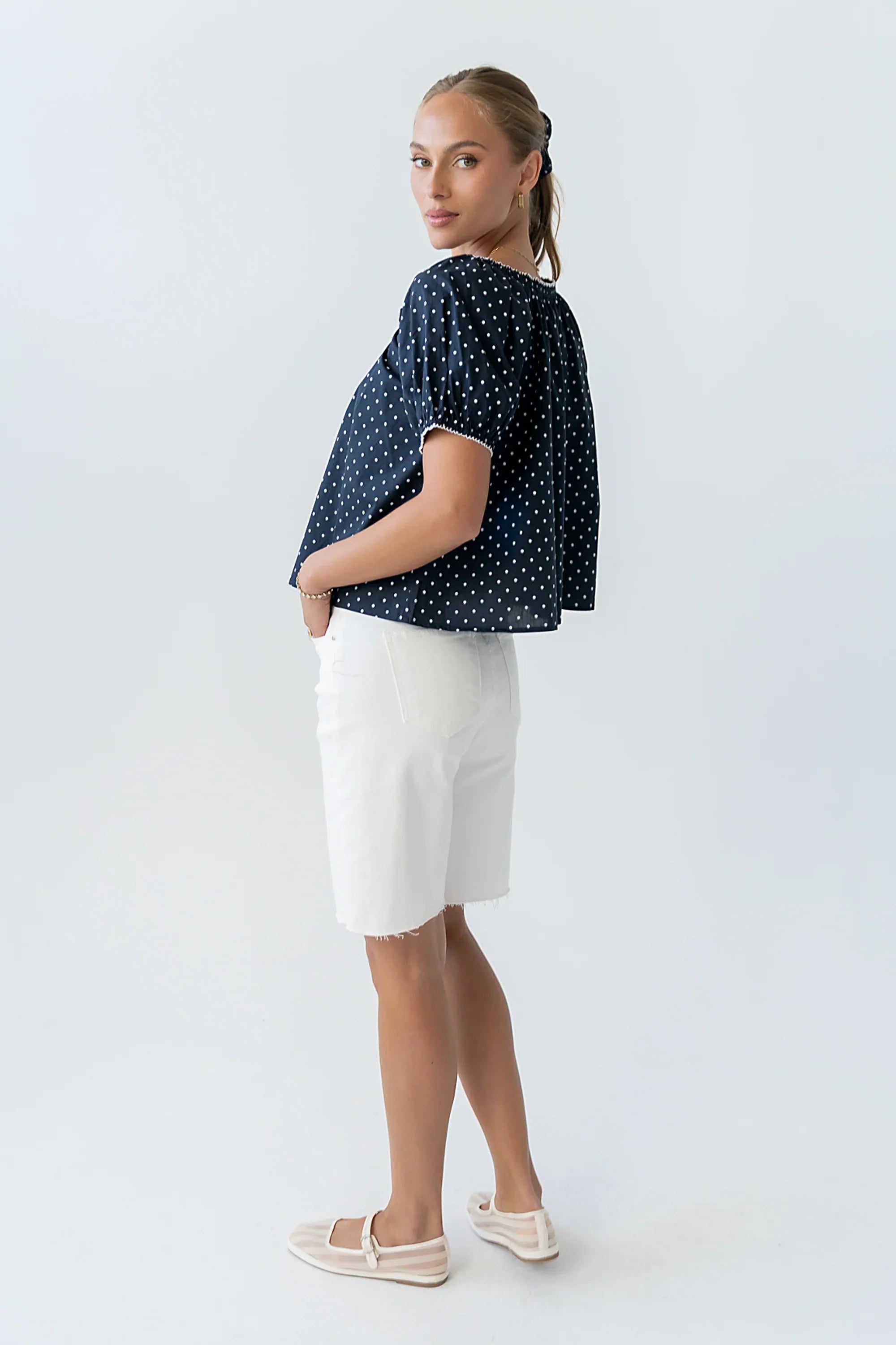 Dasha Polka Dot Blouse