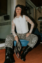 Lisette Barrel Jean in Leopard FINAL SALE