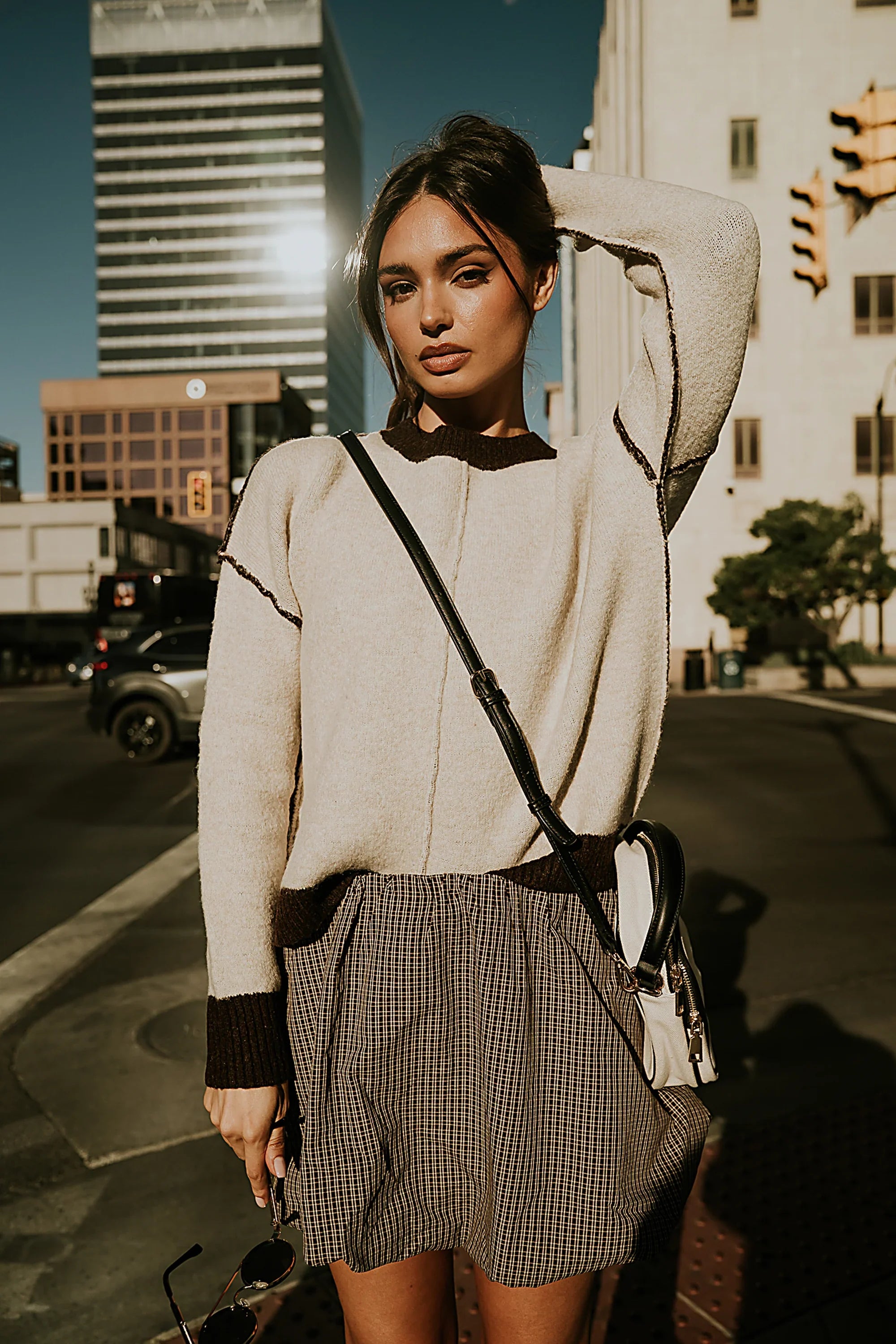 Junie Contrast Sweater FINAL SALE