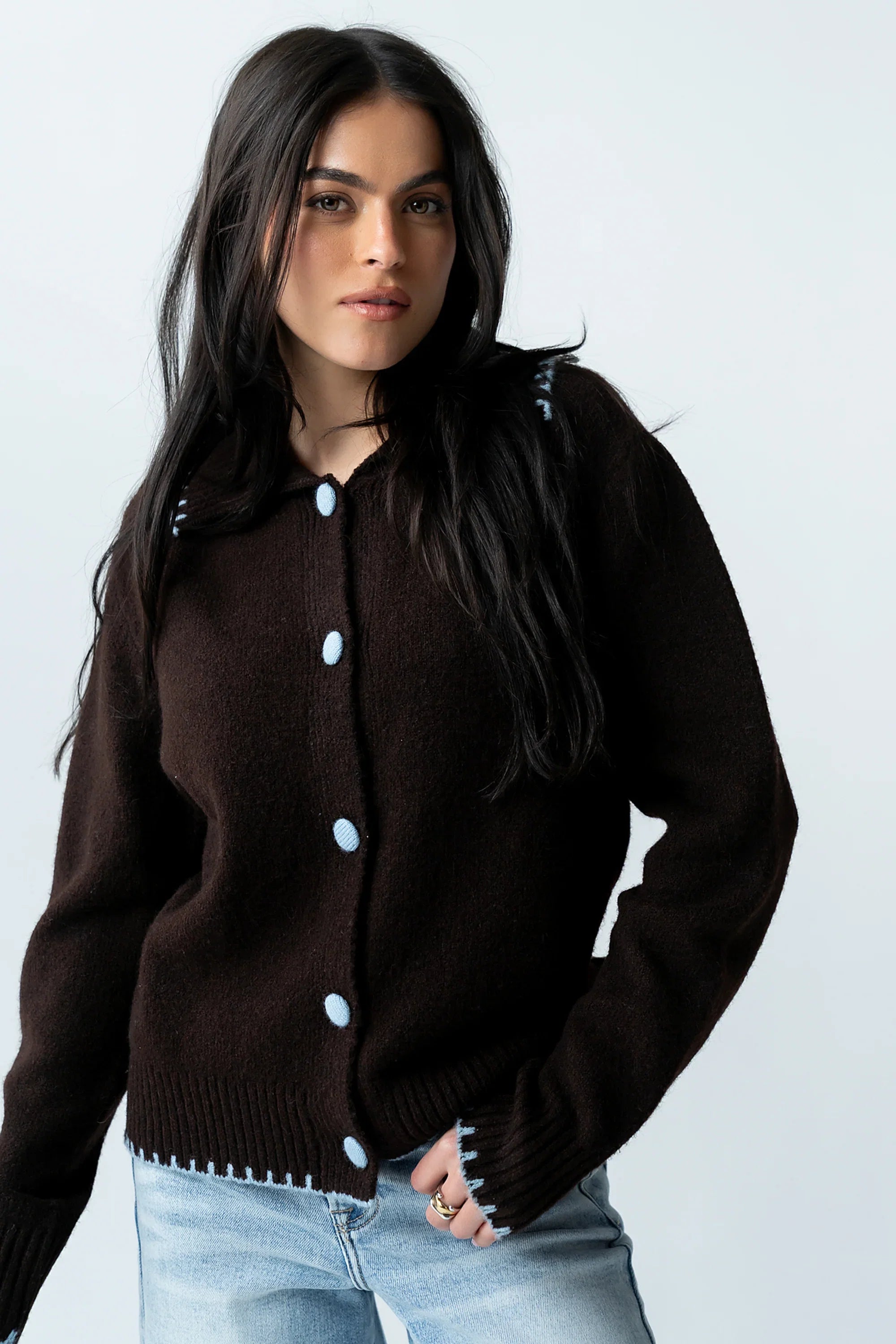 Michelle Contrast Sweater FINAL SALE