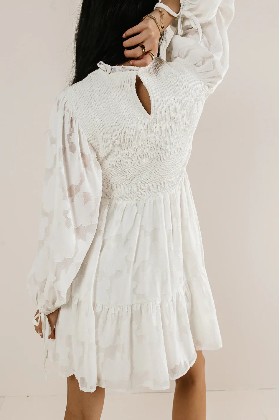 Vallie Smocked Mini Dress