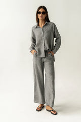 Conner Wide Leg Pants in Black