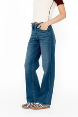 Sloane Wide Leg Jeans in Dark Wash