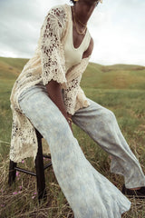Verity Printed Pants in Blue FINAL SALE