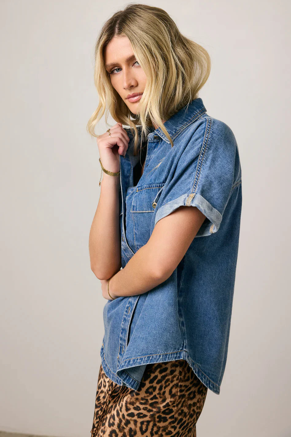 Luca Denim Button Up FINAL SALE