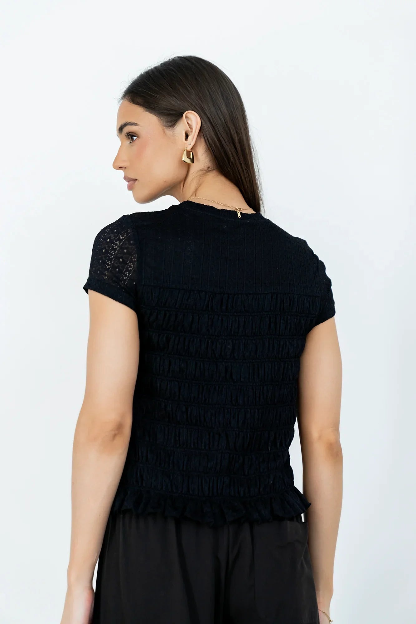 Marko Lace Top in Black