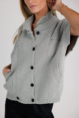 Sadie Knit Cardigan in Grey FINAL SALE