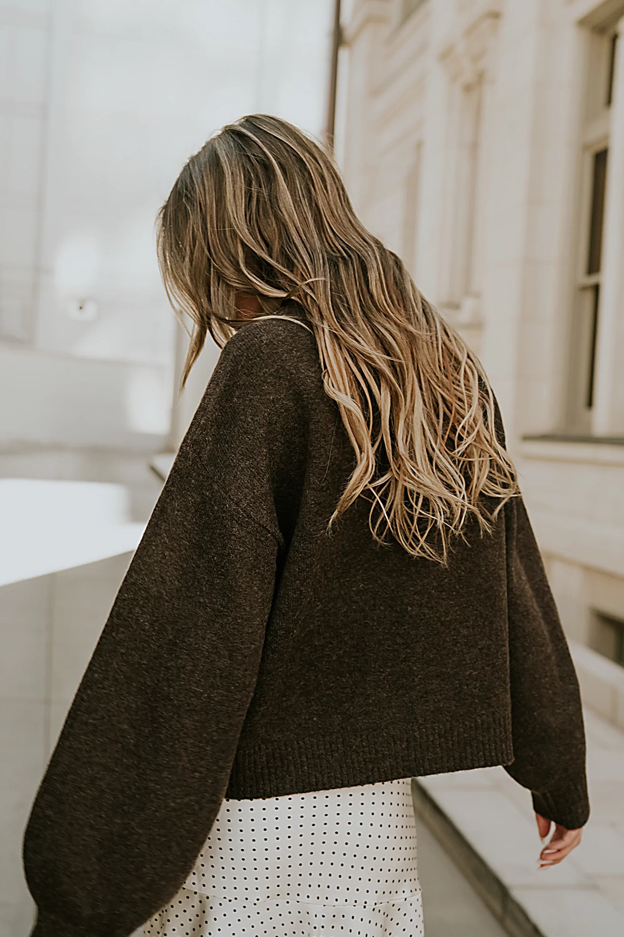 Josey Oversized Sweater in Brown FINAL SALE