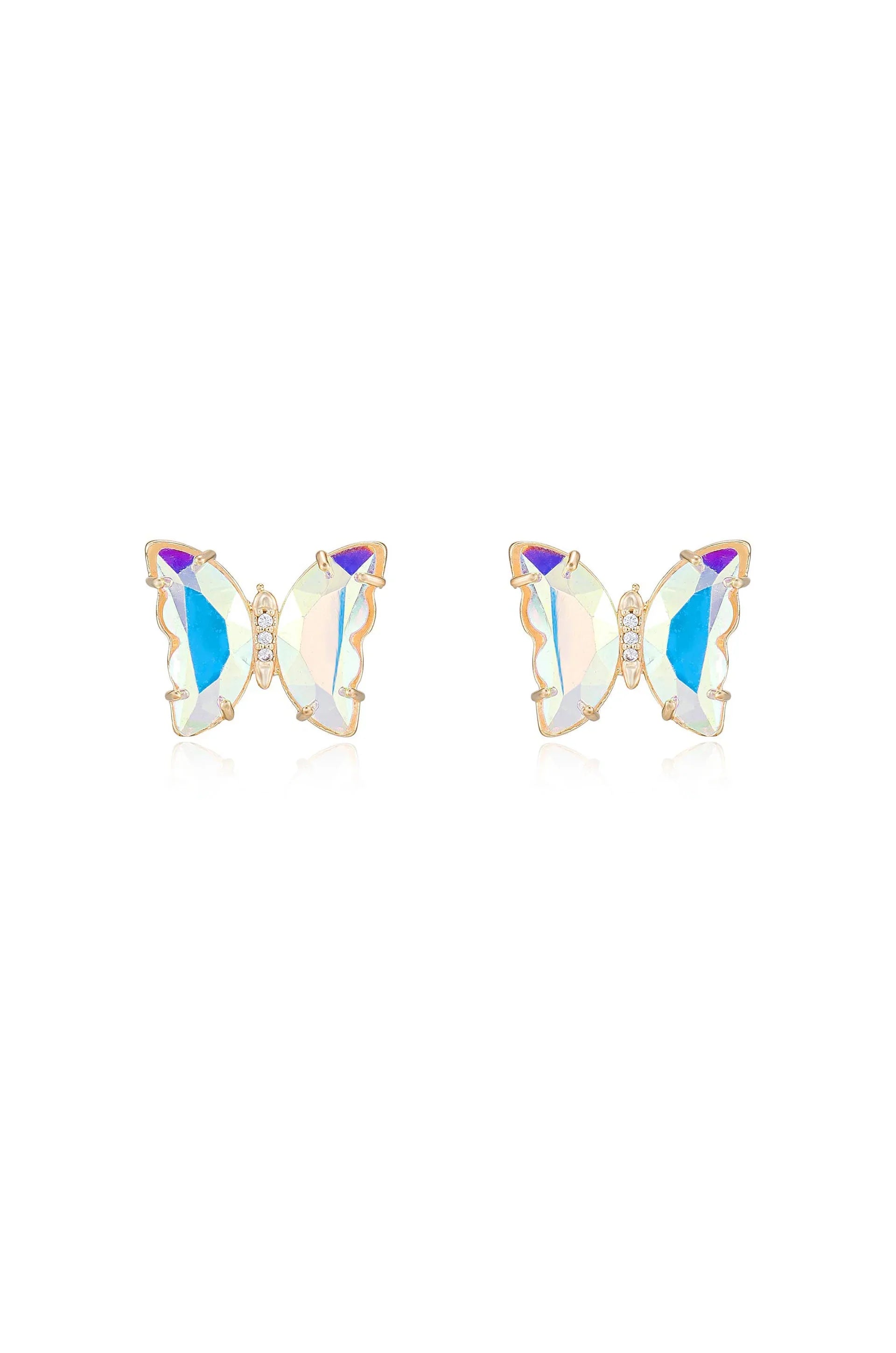Flutter Away Crystal Earrings