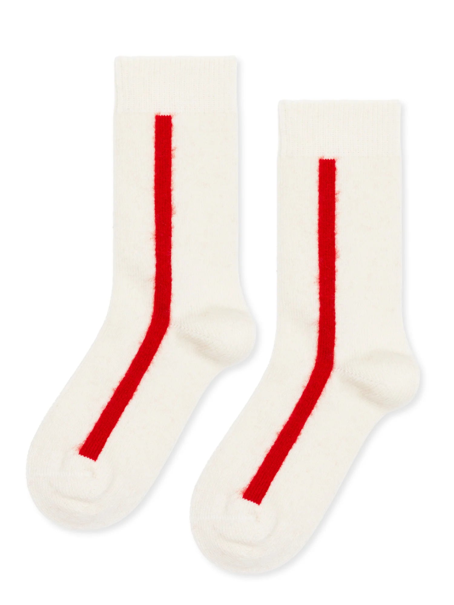Racing Stripe Cashmere Crew