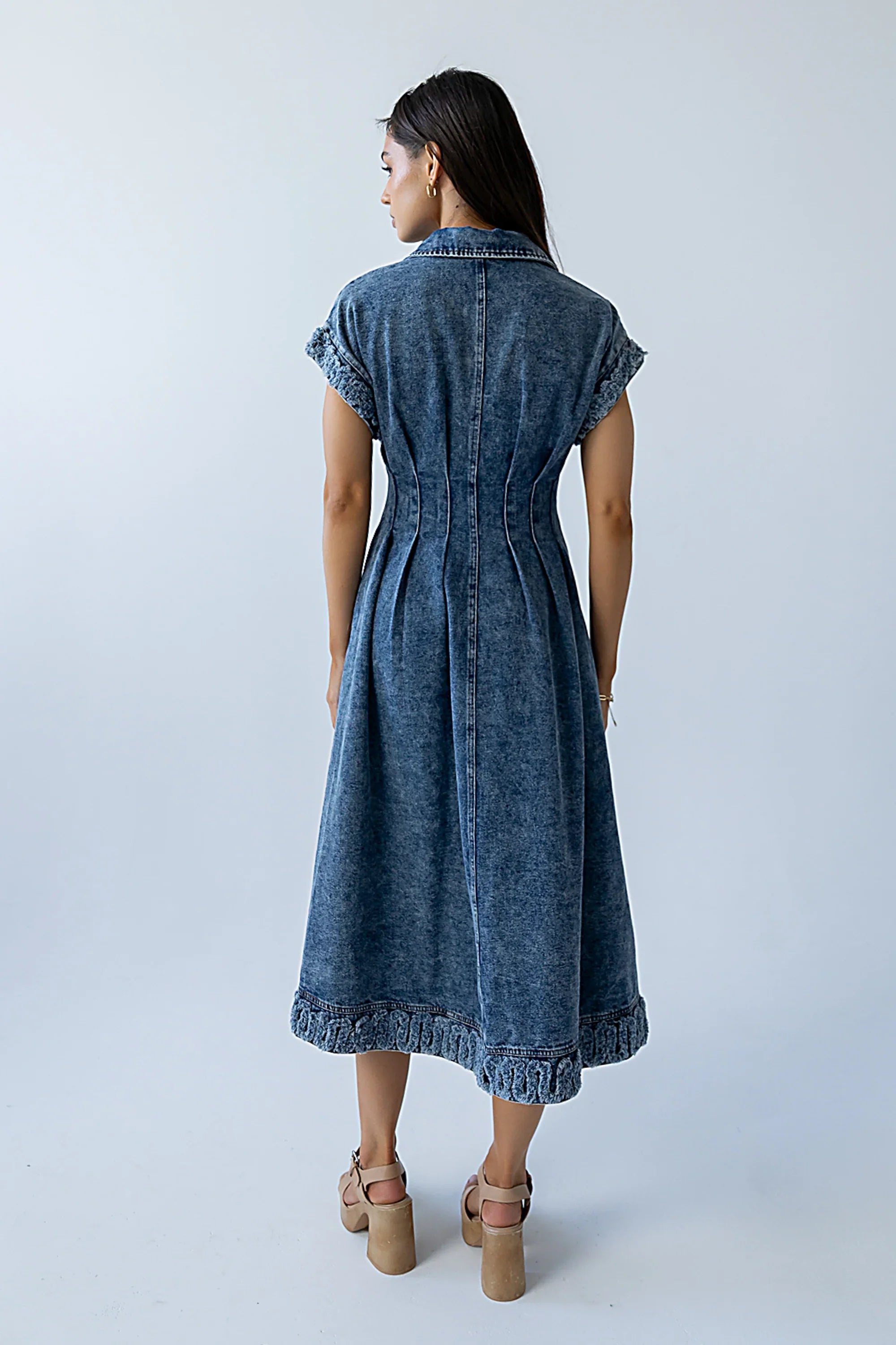 Annie Denim Midi Dress