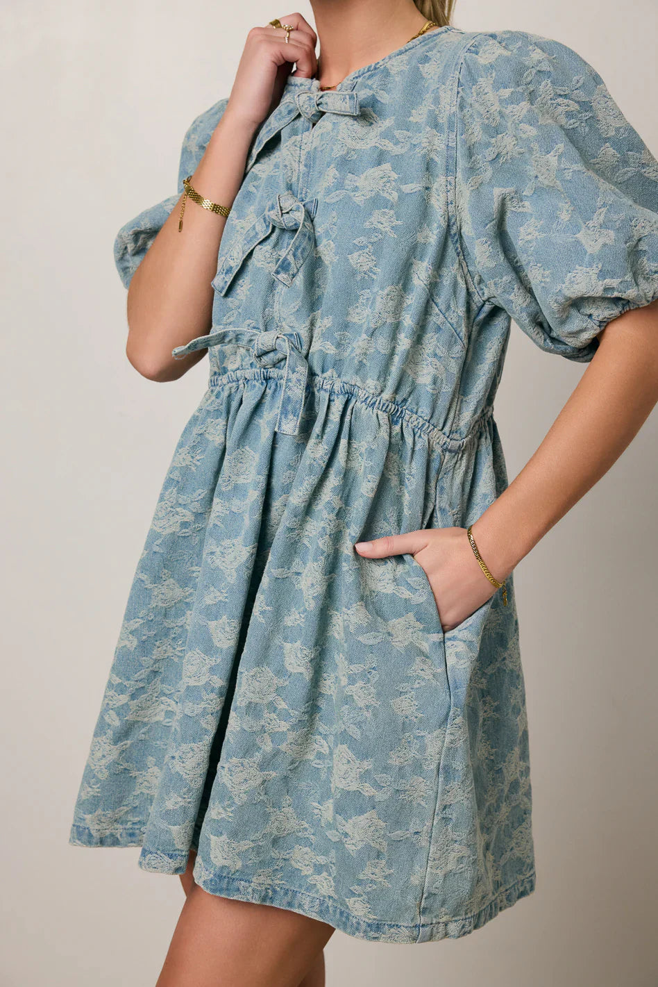 Pony Denim Mini Dress FINAL SALE