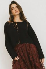 Cabbet Cardigan in Black FINAL SALE