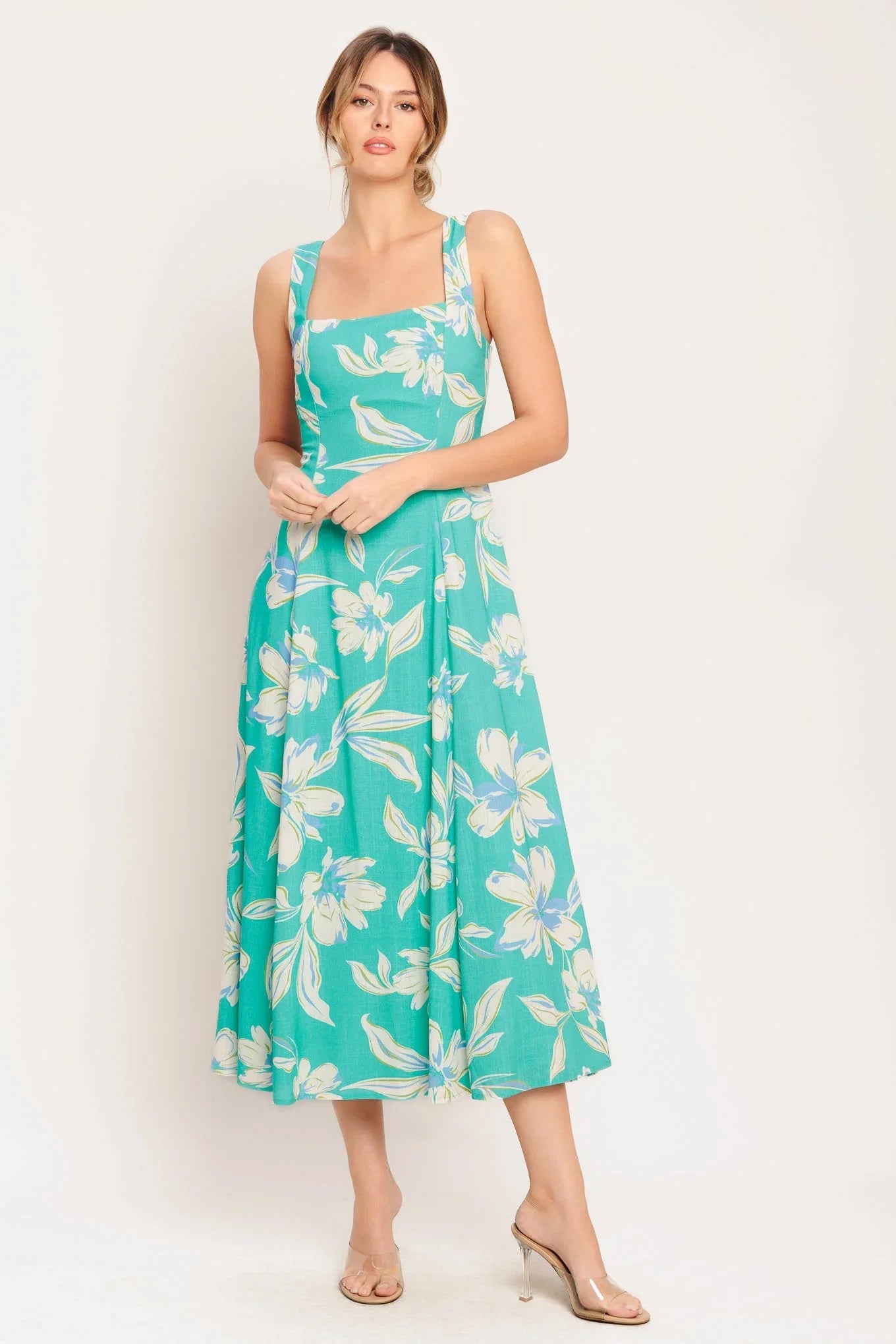 AQUA DAYDREAMS MIDI DRESS FINAL SALE