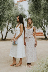 Ariel Embroidered Midi Dress