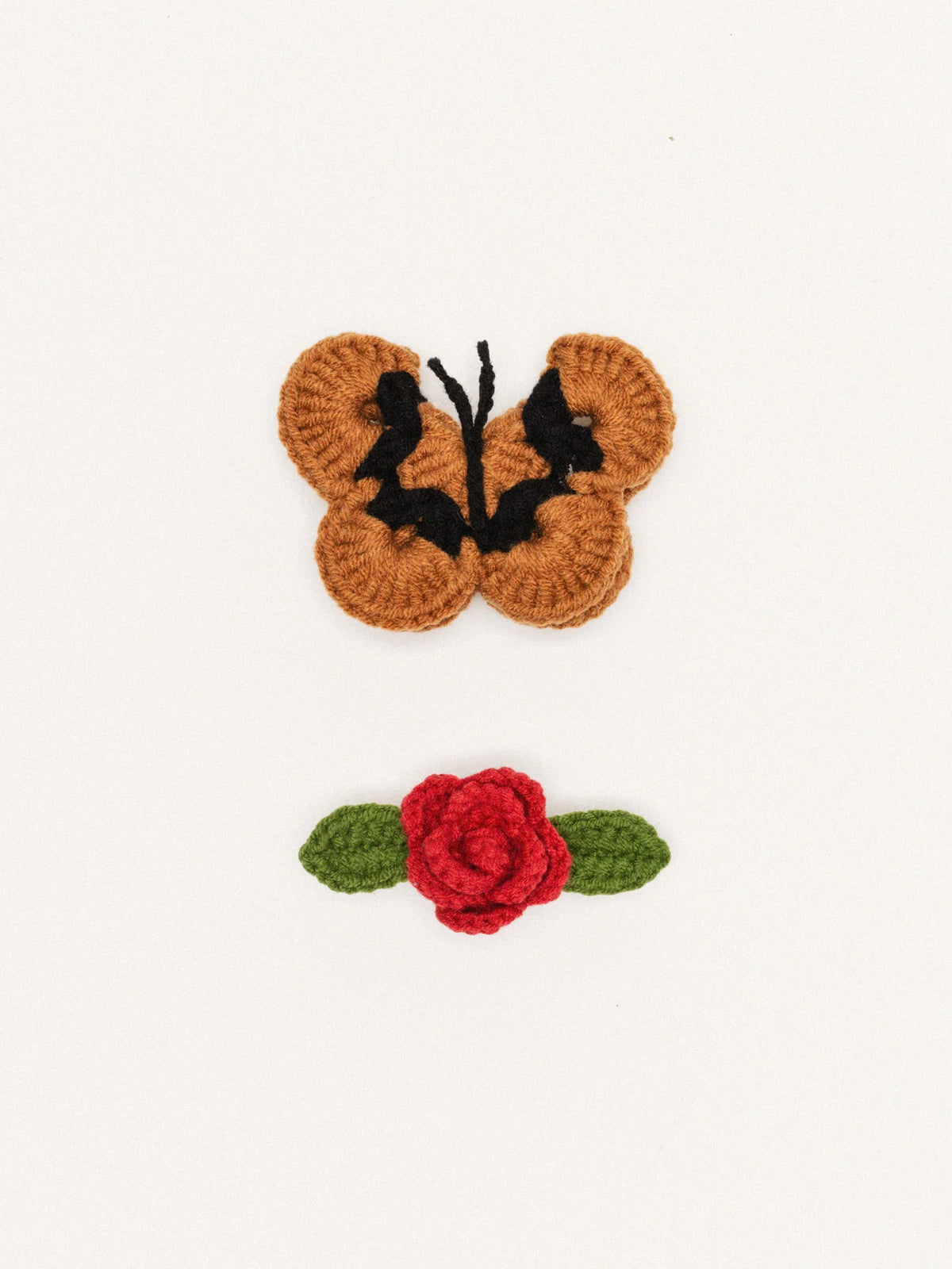 Butterfly Garden Crochet Hair Clips