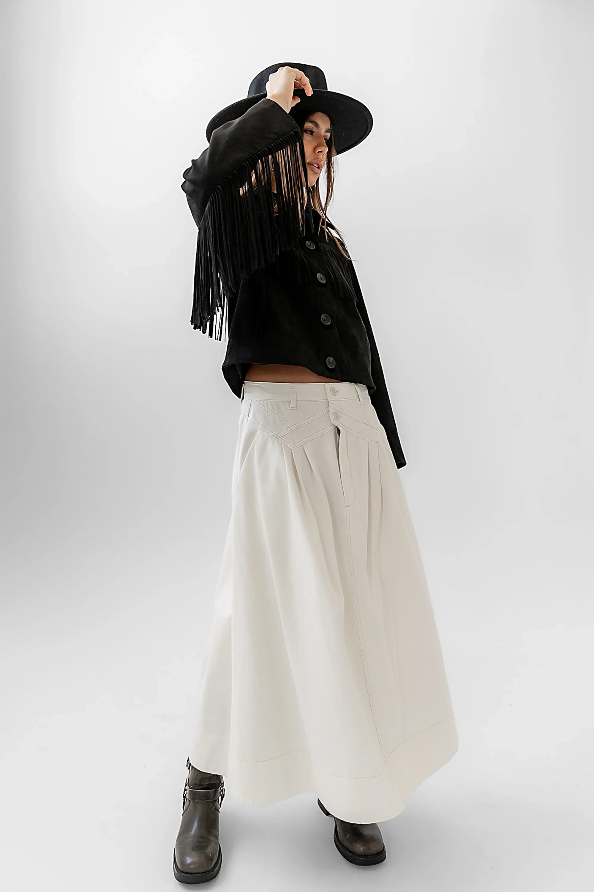 Eddie Denim Maxi Skirt FINAL SALE