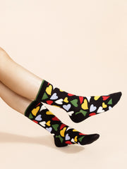 Terrazzo Hearts Sheer Crew