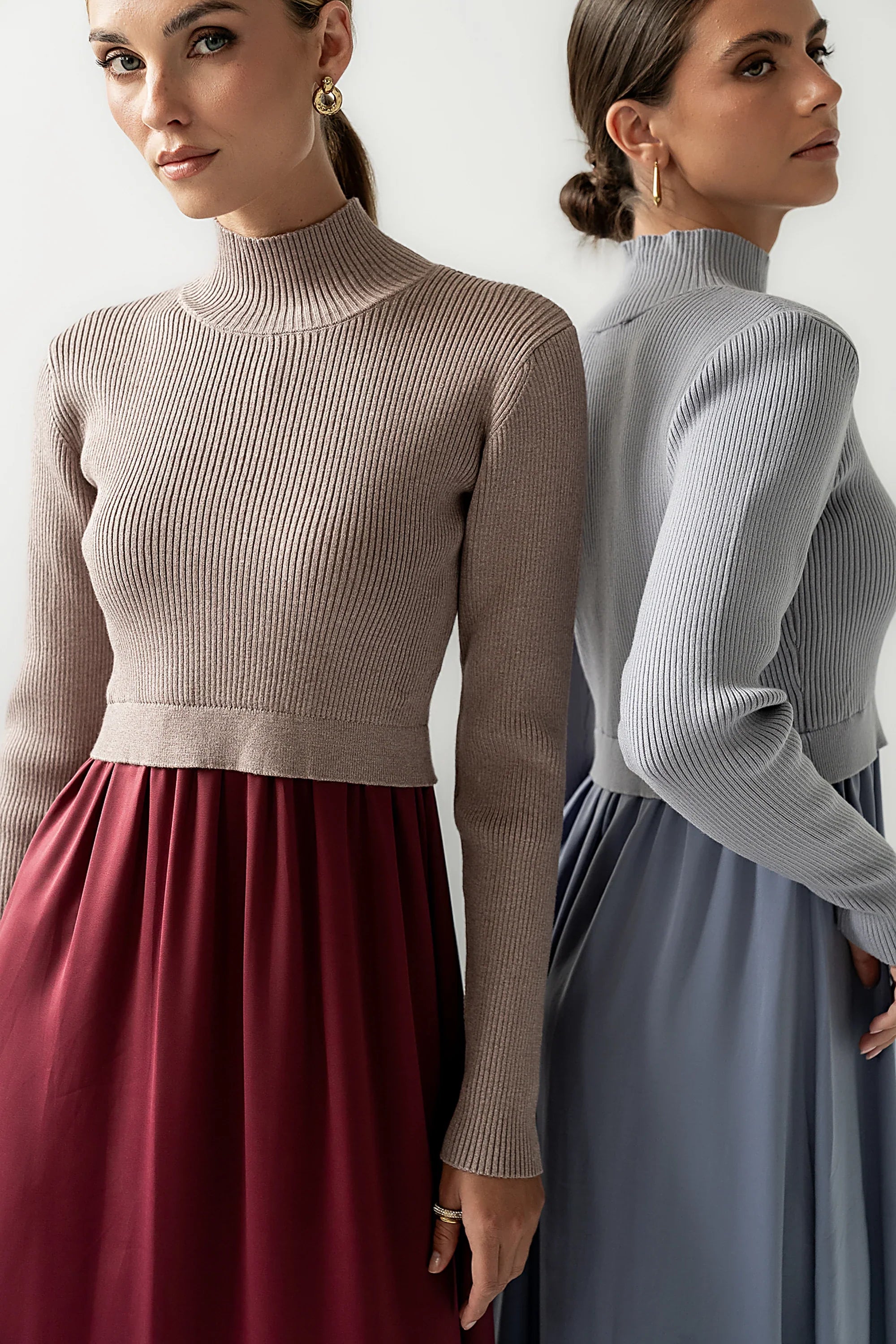Zeda Midi Dress in Wine FINAL SALE
