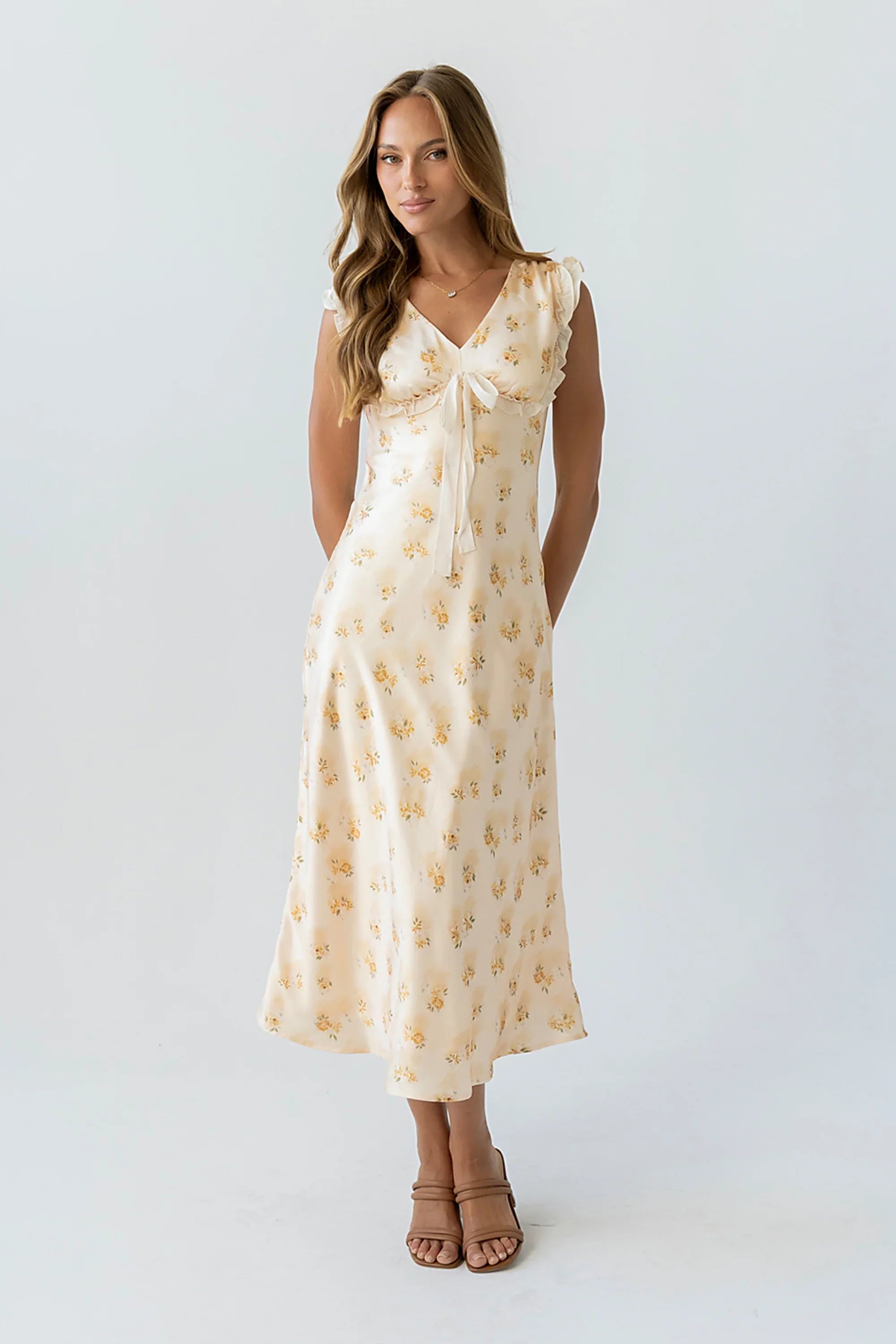 Tracey Maxi Dress in Yellow