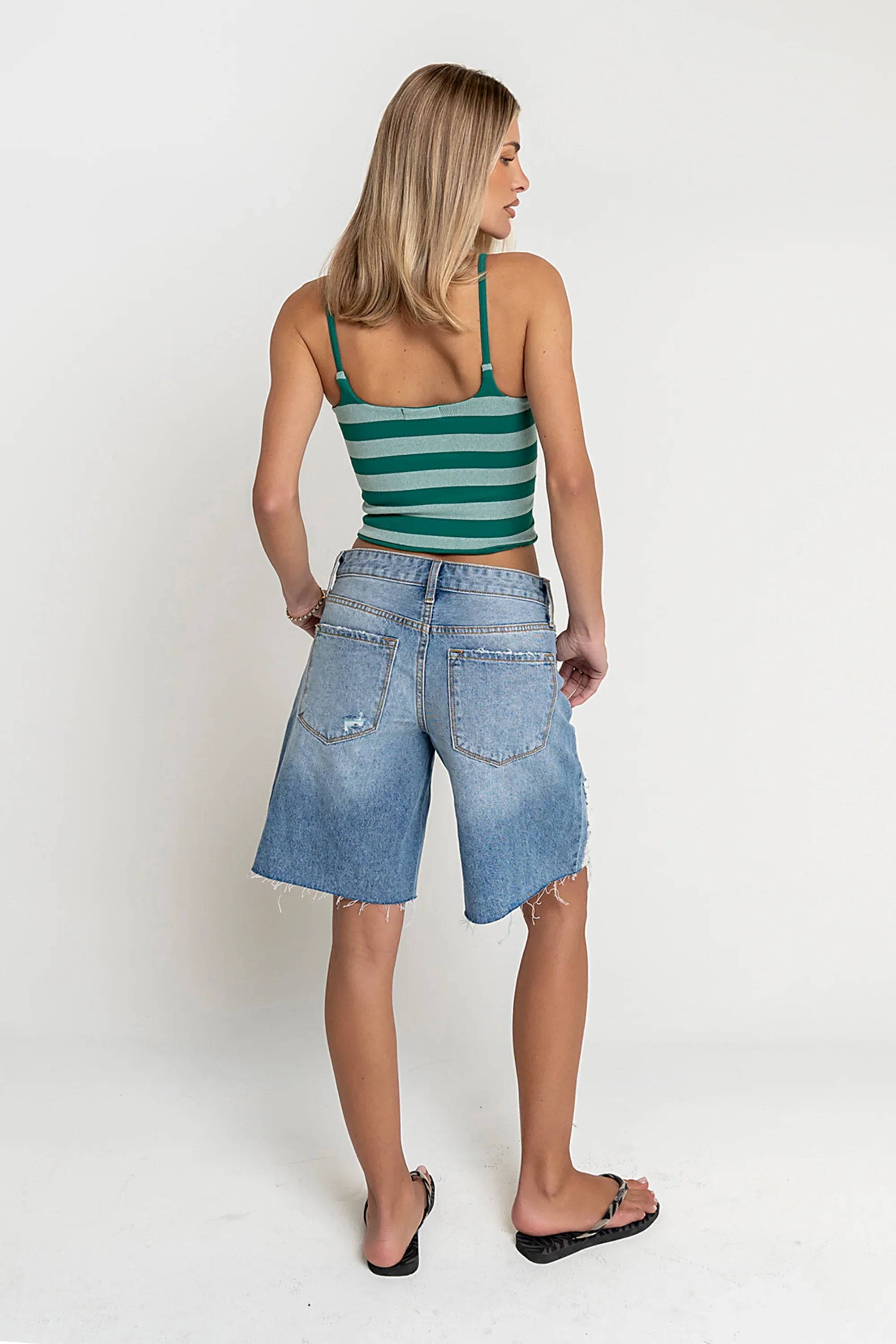Winston Distressed Bermuda Shorts