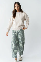 Marie Oversized Sweatshirt in Beige