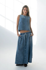 Khloe Denim Maxi Skirt