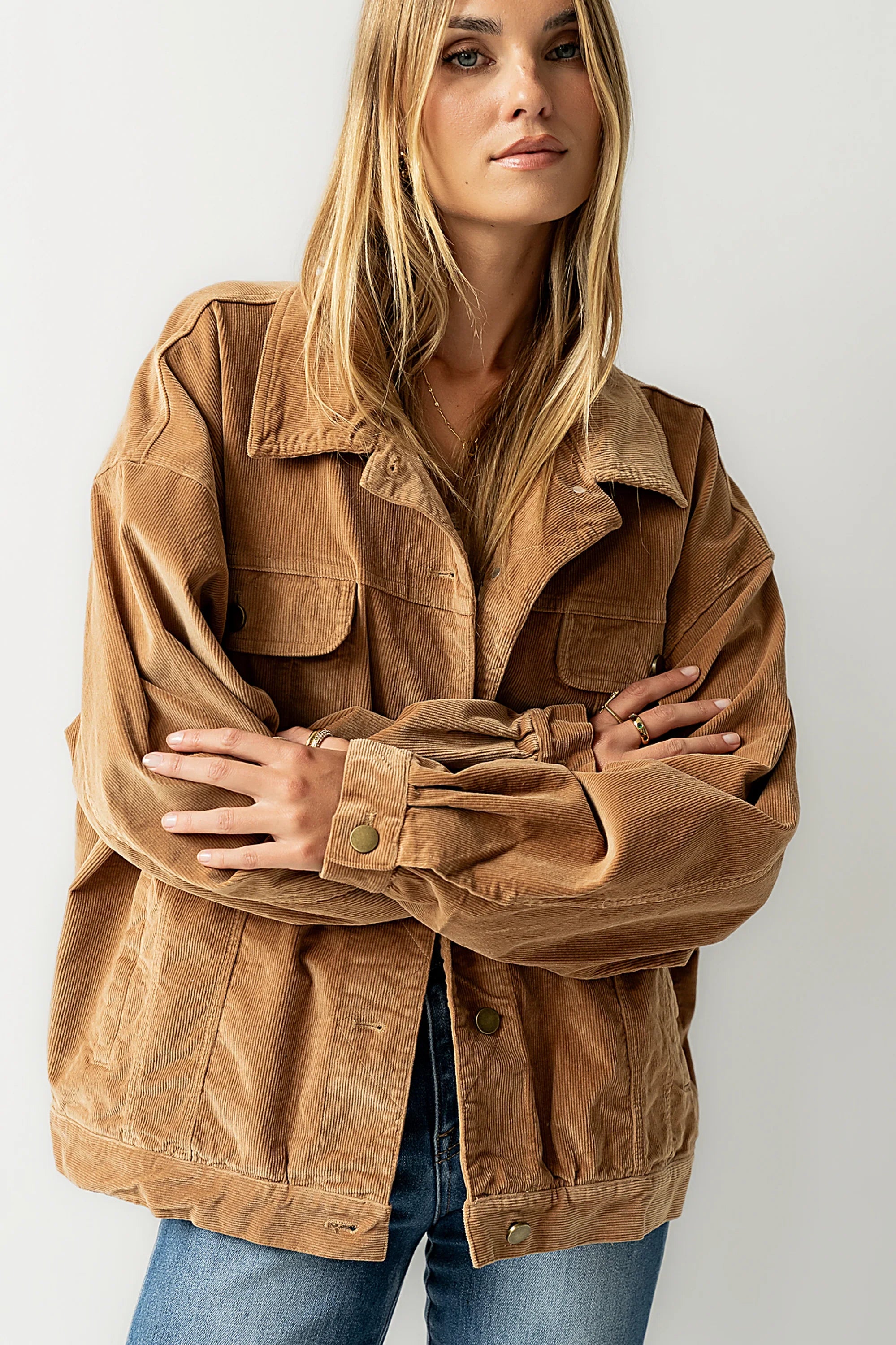 Sarah Corduroy Jacket in Camel FINAL SALE