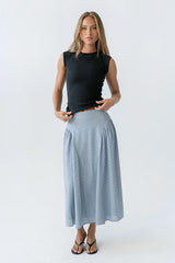 Laura Striped Midi Skirt