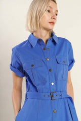 THE ESSENTIAL SHIRT DRESS BLUE