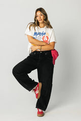Lisette Barrel Jeans in Black FINAL SALE