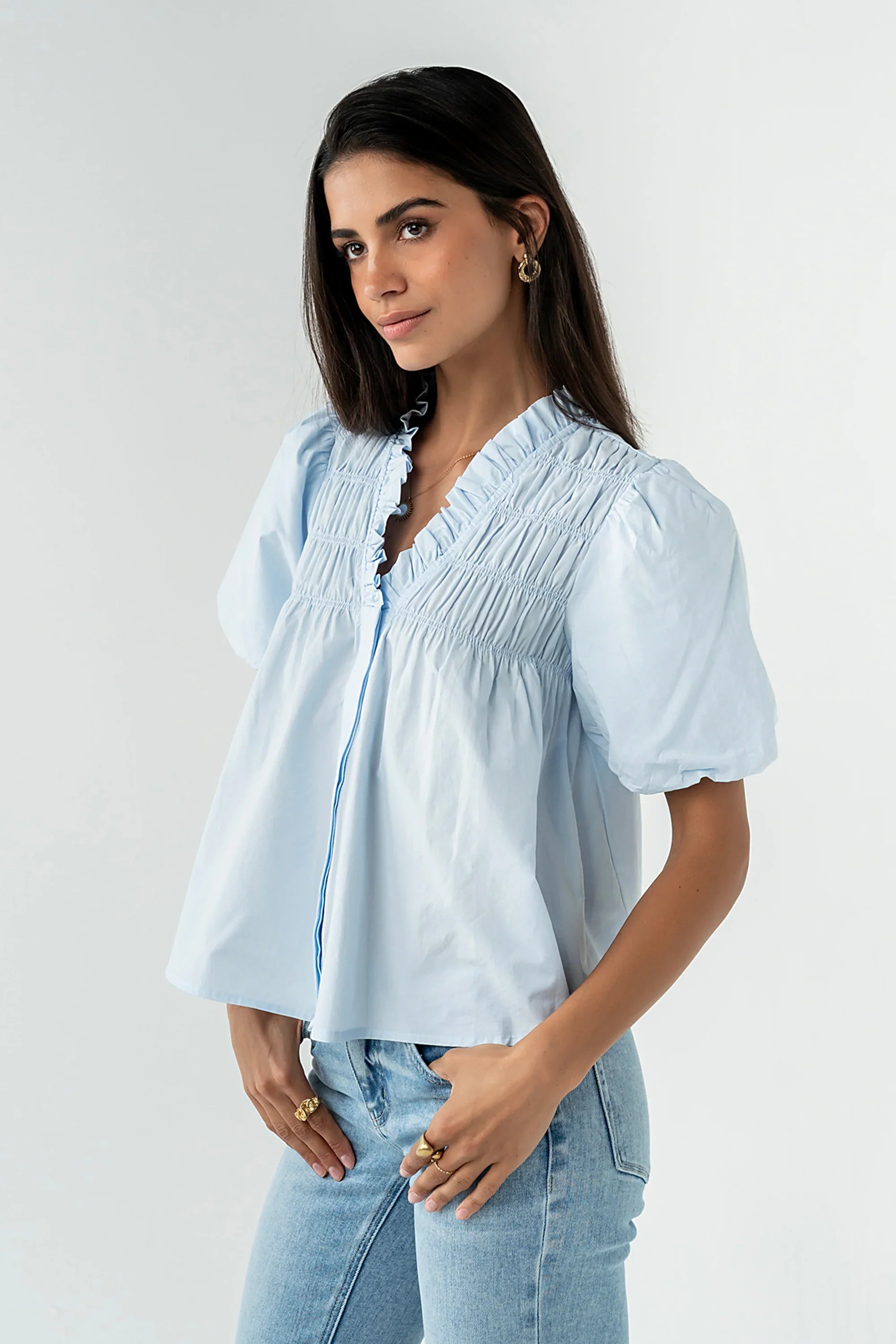 Nacie Smocked Top