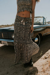 Aailyah Smocked Maxi Skirt