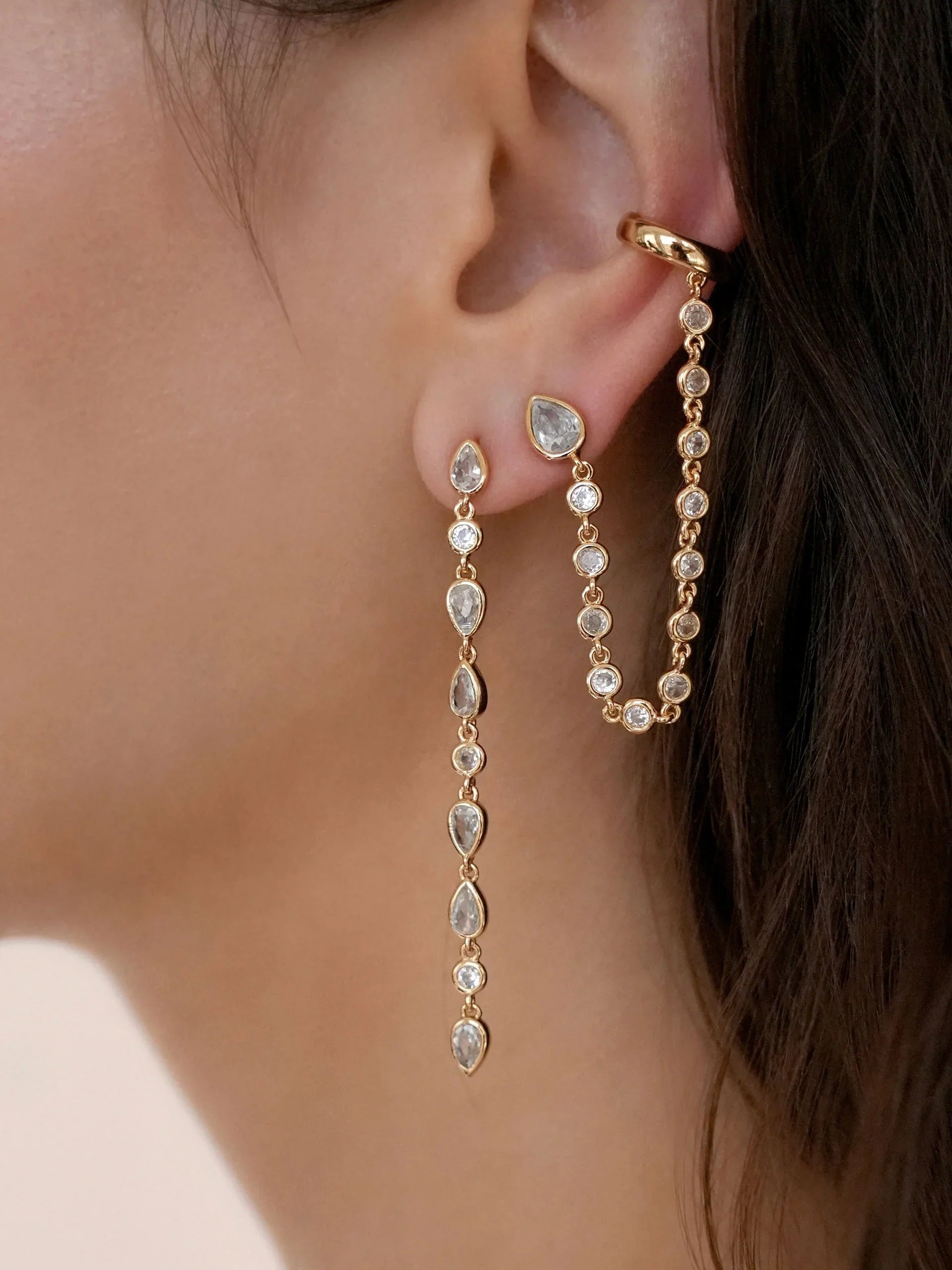 Crystal Rainfall Earrings