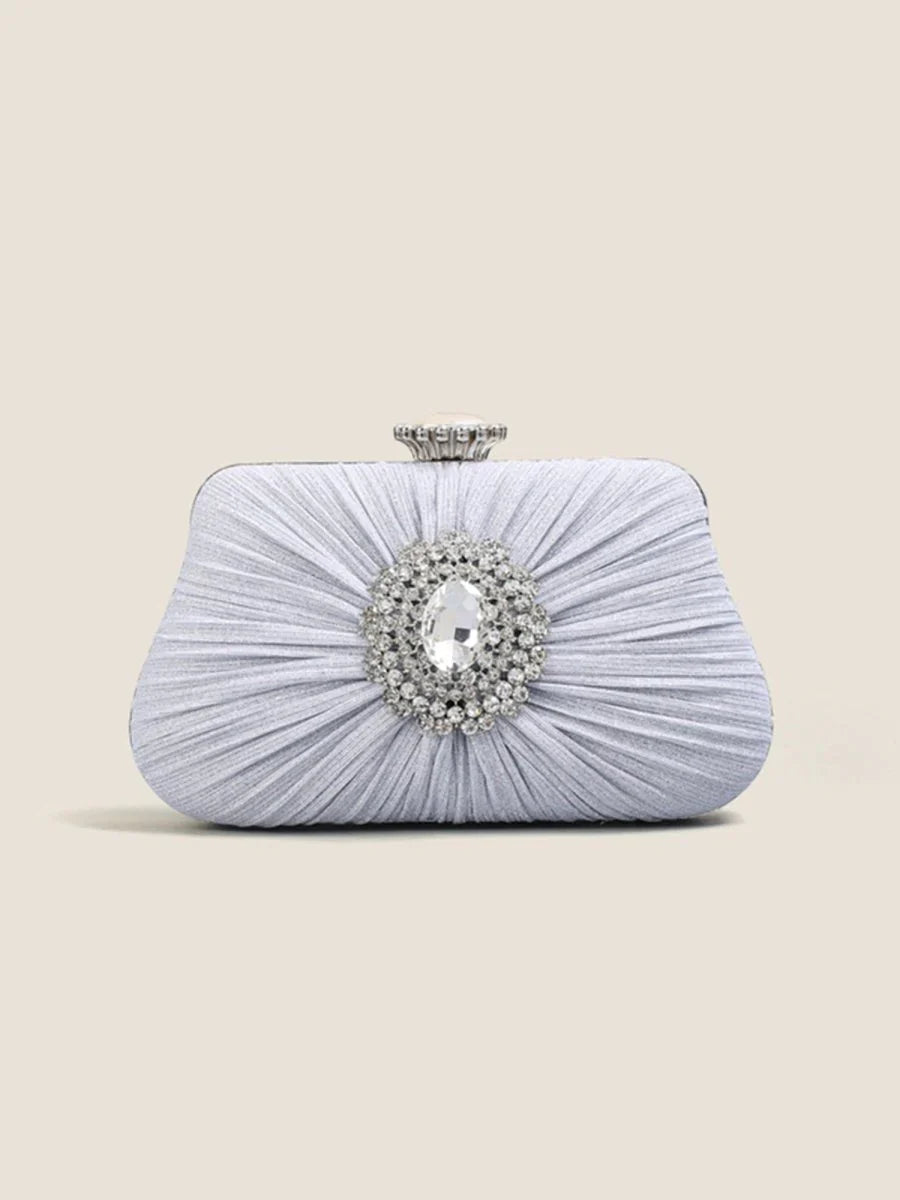 Womens Large Rhinestone Evening Clutch Bags
