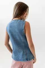 Lyra Denim Vest FINAL SALE