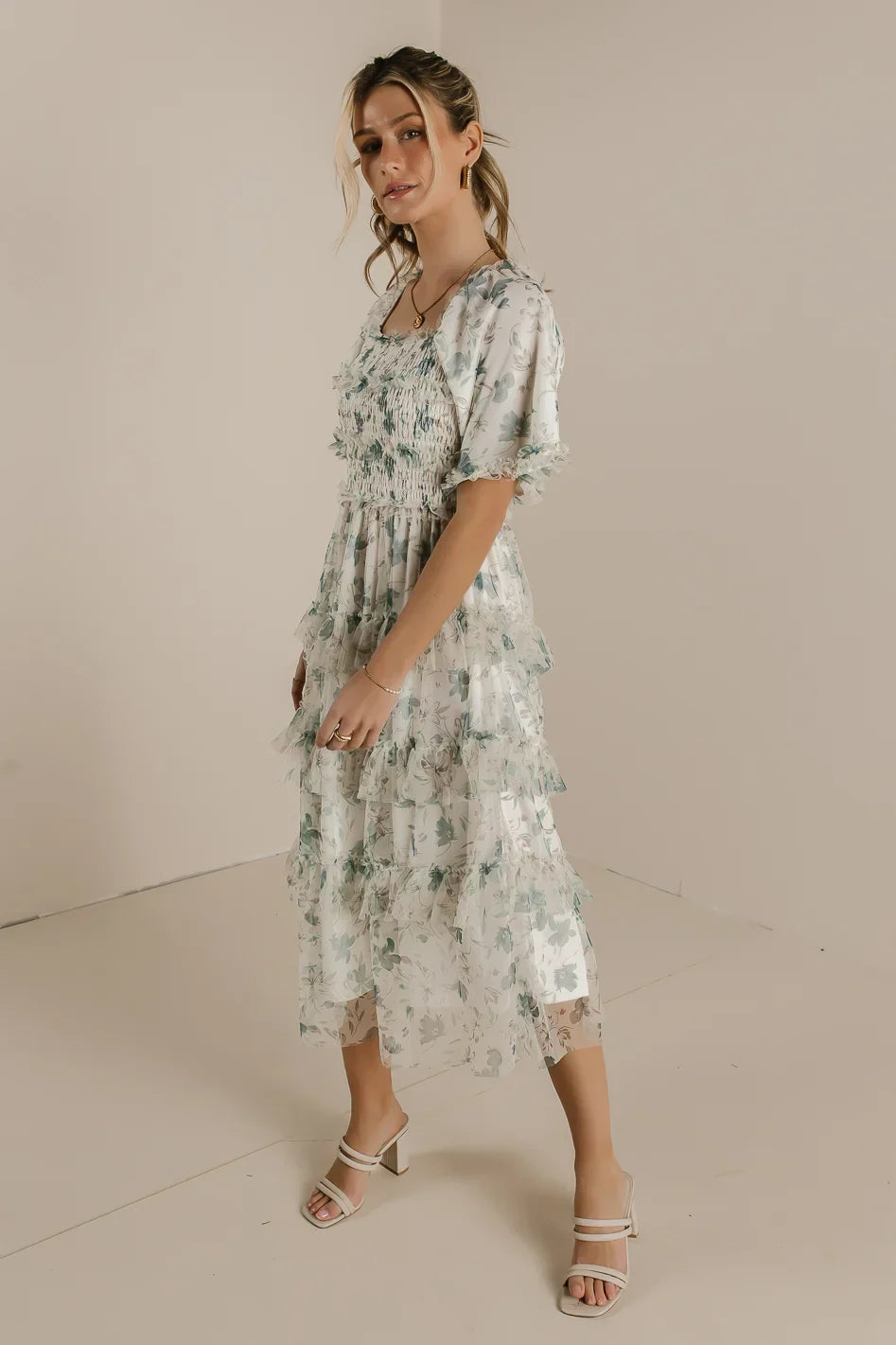 She Gets The Flowers Midi Dress FINAL SALE