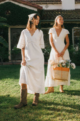 Paulina Embroidered Maxi Dress FINAL SALE
