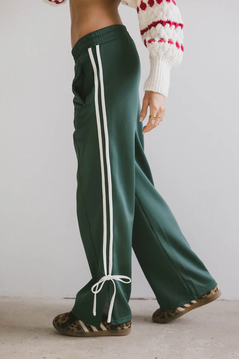 Astrid Track Pants in Green FINAL SALE