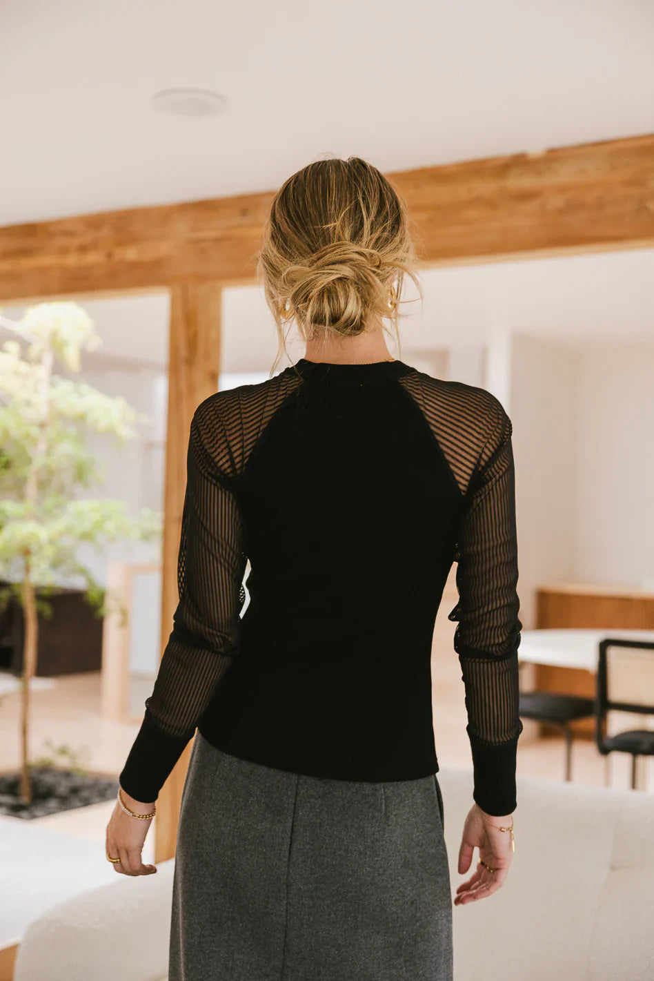 Camden Ribbed Top in Black FINAL SALE