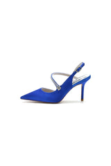 Crystal Strap Pointed Toe Stiletto Heel Shoes