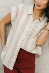 Imogen Striped Button Up FINAL SALE