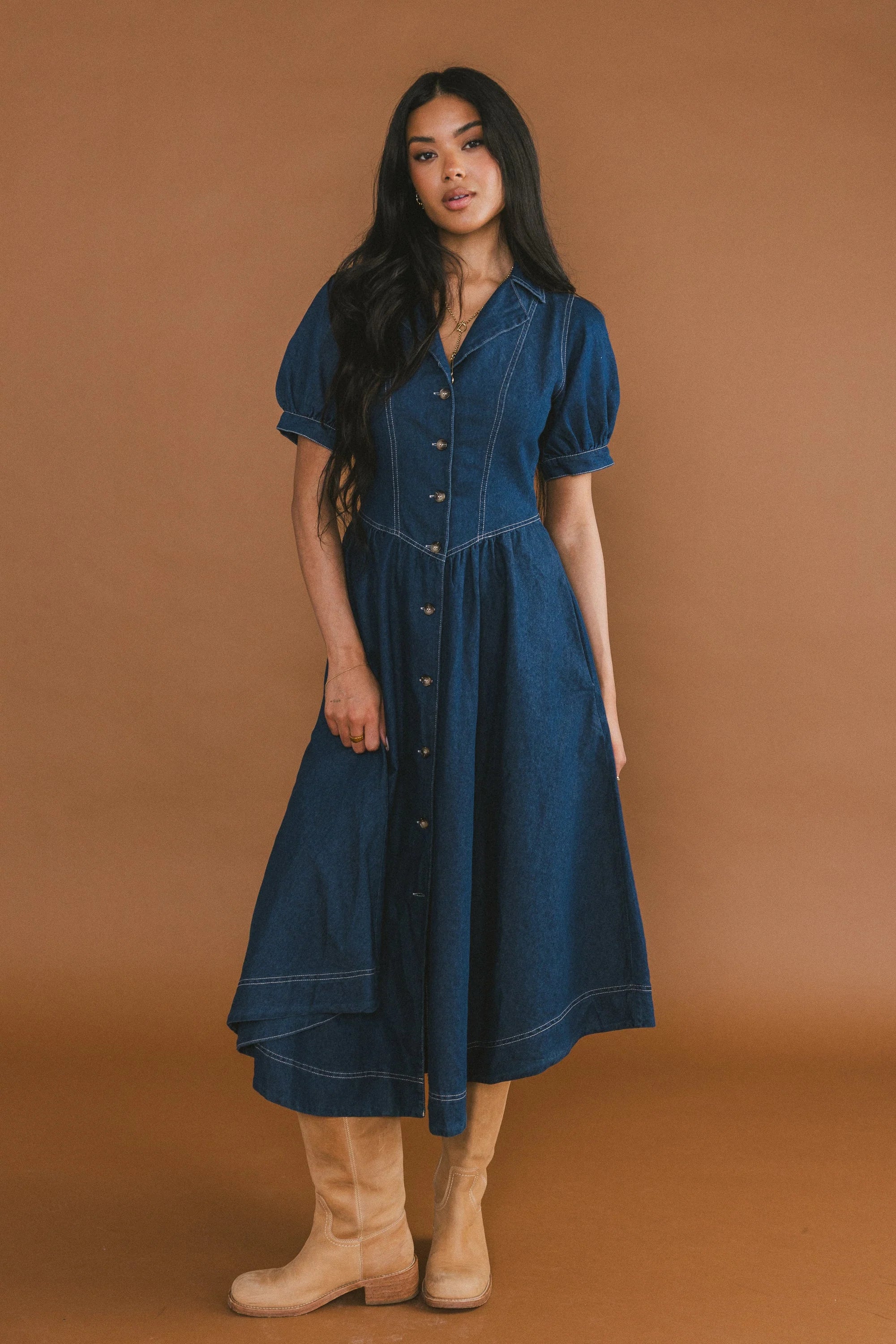 Ivan Denim Midi Dress FINAL SALE