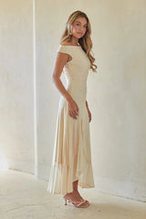 Raquel Mesh Ruffle Maxi Dress
