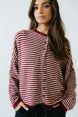 Lola Striped Sweater in Red FINAL SALE