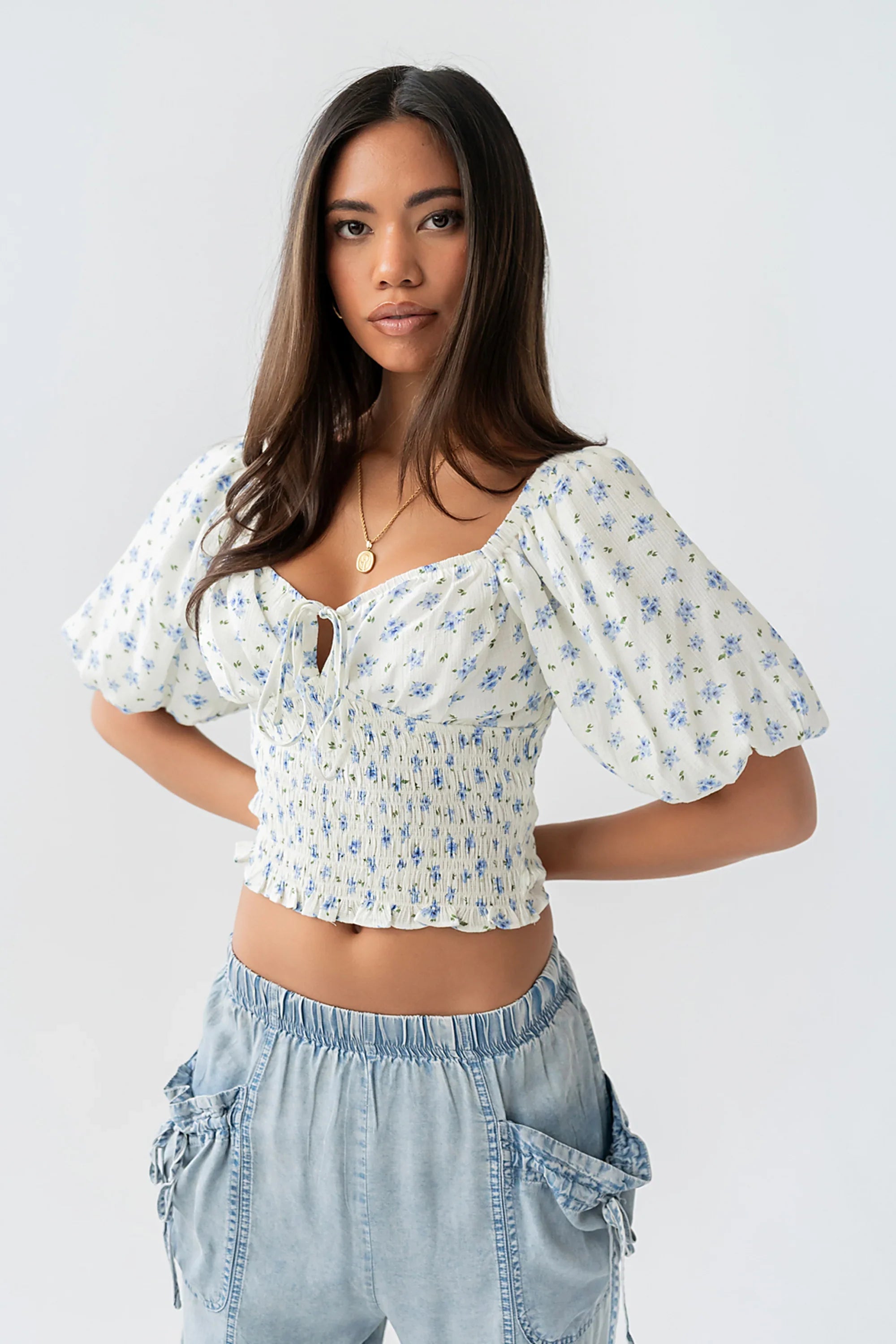 Brin Floral Top