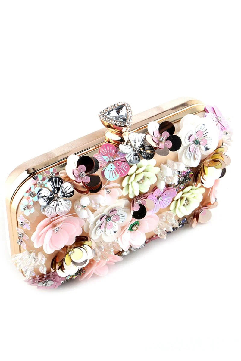 Dinner Clutch with Flower
