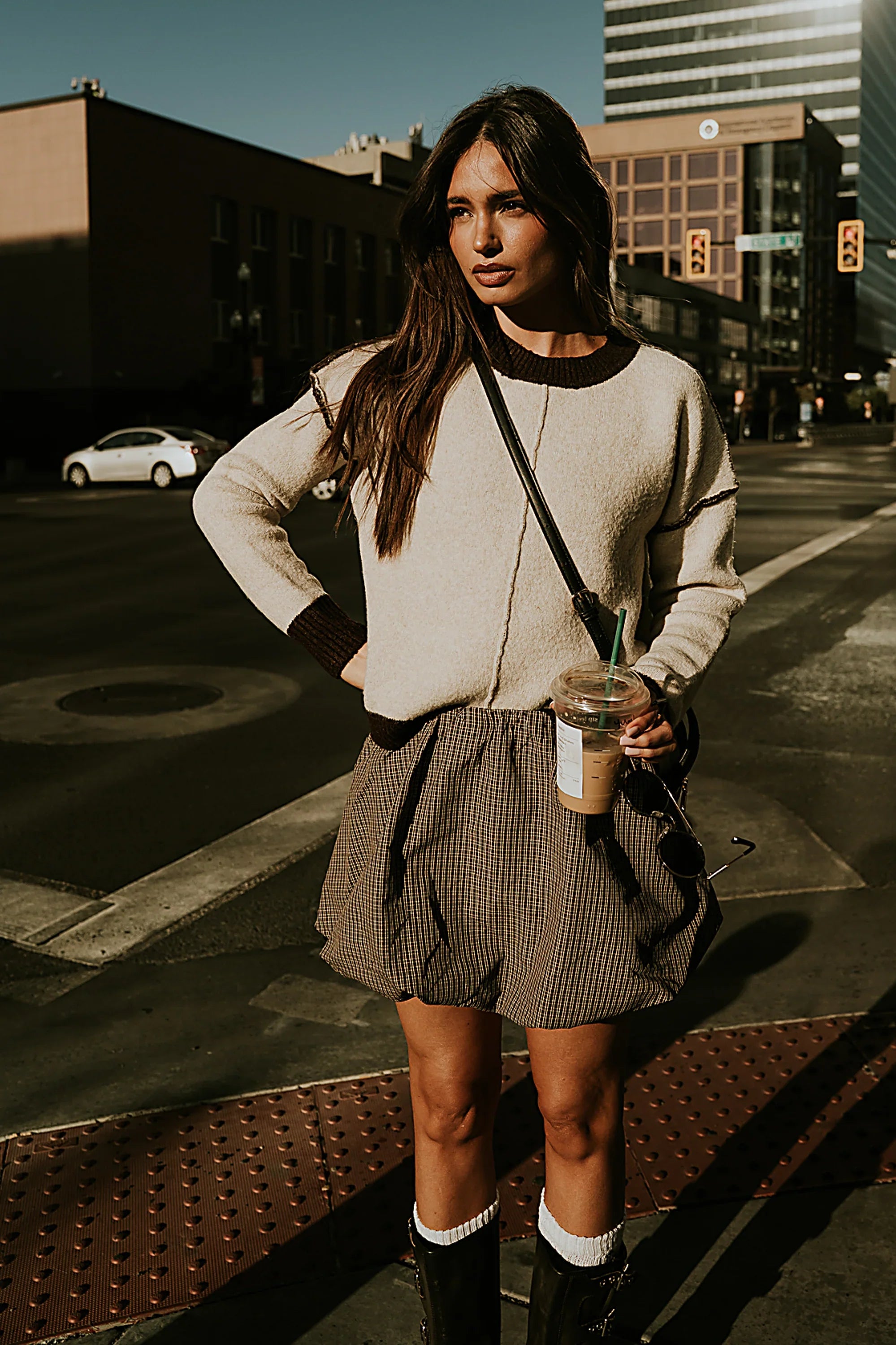 Junie Contrast Sweater FINAL SALE