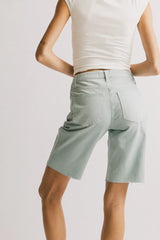 Marlene Denim Shorts in Seafoam FINAL SALE
